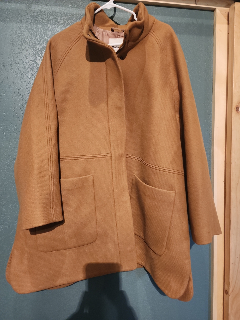Madewell Estate Cocoon Coat Carmel Brown